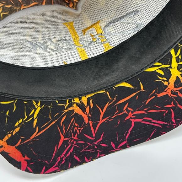 Vintage Destin Florida Hat Cap Black 90s Tourist Snapback 5 Panel Rope Corded - Picture 5 of 10